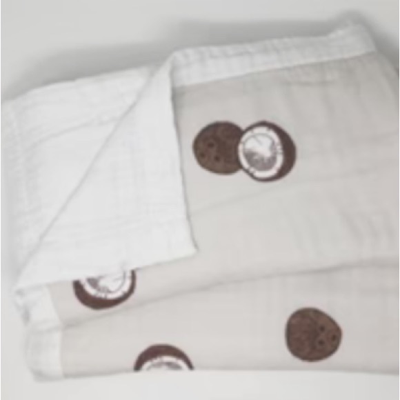 Kahakai Kids NWT Muslin Coconut Keiki Lounger Crib/Todfler Bed Blanket - Picture 7 of 9